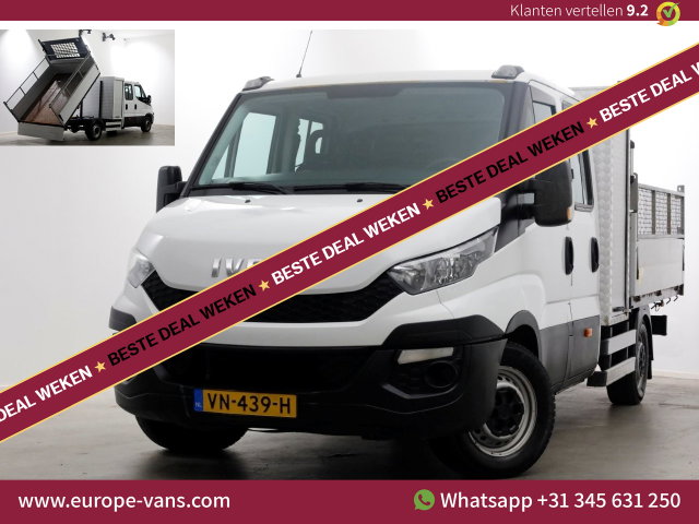 Iveco Daily - 35S15 3.0 150pk Euro6 D.C. Kipper met hoge boorden Trekhaak 3500kg 03-2015