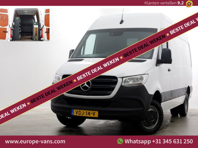 Mercedes-Benz Sprinter - 516 CDI 163pk E6 L2H2 Airco/Inrichting/230V Trekhaak 3500kg 11-2019