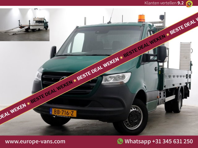 Mercedes-Benz Sprinter - 516 CDI 163pk E6 Open Laadbak/Oprijwagen 2760kg laadvermogen 10-2020