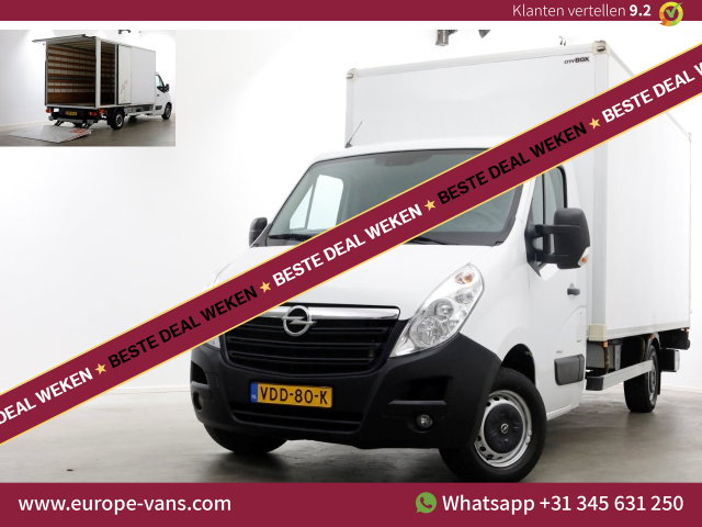 Opel Movano - 2.3 CDTI 146pk E6 Bakwagen met laadklep en zijdeur 10-2019