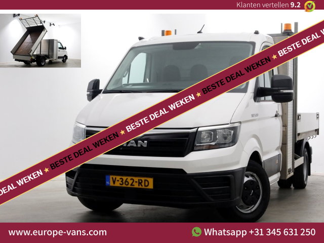 MAN TGE - 5.180 2.0 177pk E6 L2H1 Kipper Dubbel Lucht Trekhaak 3500kg 06-2018