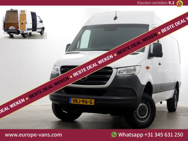 Mercedes-Benz Sprinter - 316 CDI 163pk 7G Automaat L2H2 4x4 ZG1 Airco/Camera/Trekhaak 2800kg 06-2021