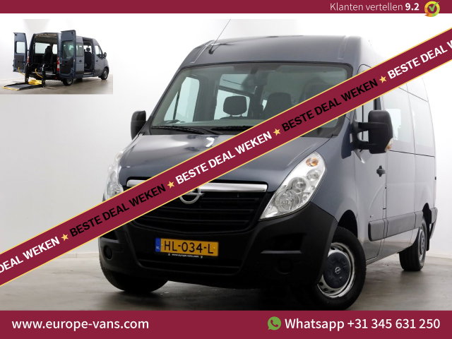 Opel Movano - Combi 2.3 CDTI 145pk Euro6 L2H2 Rolstoelbus Incl BTW/BPM 11-2015