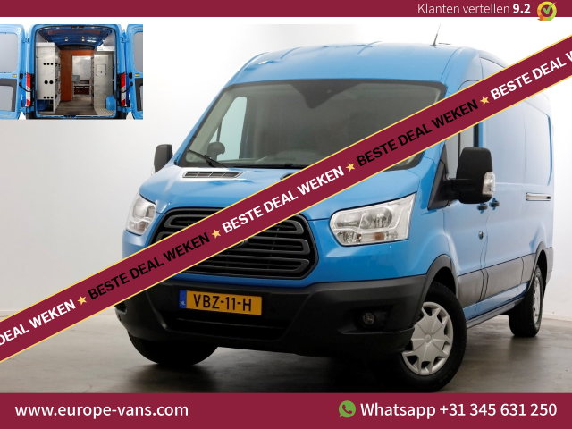 Ford Transit - 350 2.0 TDCI 130pk E6 L3H2 Trend Airco/Camera/2x Schuifdeur 10-2019