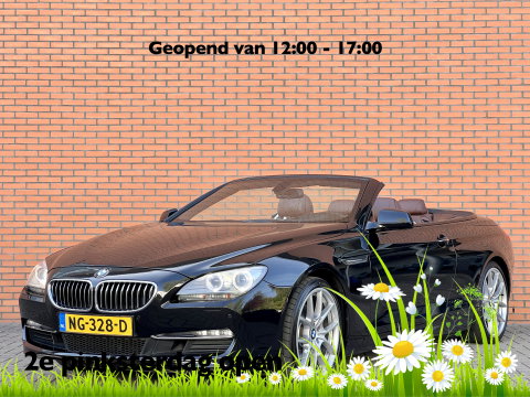 BMW 6 Serie Cabrio 640i High Executive | 320 PK! | Head-Up Display | Softclose | Xenon | 20" Lichtmetaal | Camera | Lederen Bekleding