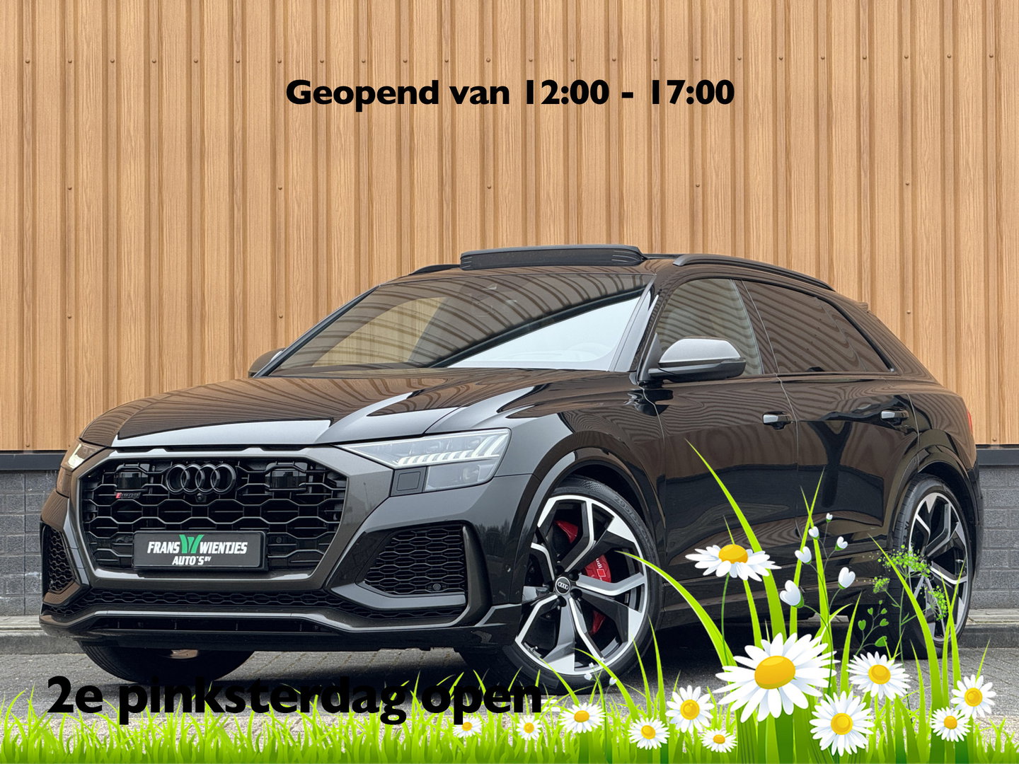 Audi RS Q8 4.0 TFSI RS Q8 quattro | Carbon Optiek Pakket | Dynamic Plus | Keramisch | 23'' lichtmetaal | Panoramadak | Massage | 600 Pk! | Head-up display | Trekhaak | Bang & Olufson |