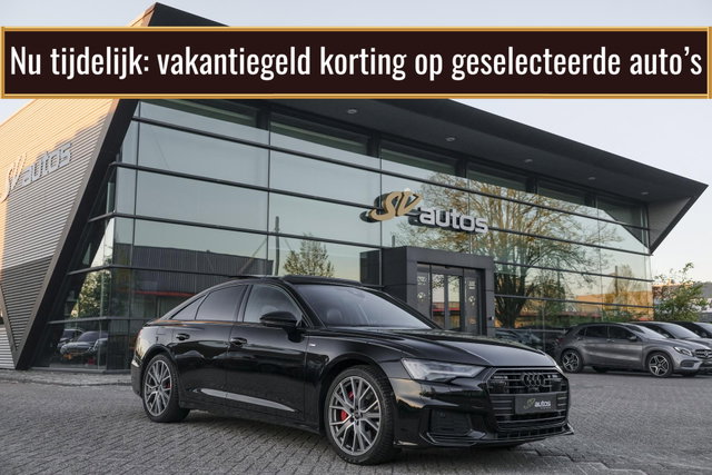 Audi A6 - Limousine 55 TFSIe Competion 367pk Quattro Panoramadak 4-wielbesturing Nachtzicht B&O audio Matrix Trekhaak elektrisch