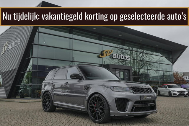 Land Rover Range Rover Sport - P575 SVR 575pk Panoramadak *BTW* Carbon pakket Head-up Softclose 24" LMV Vossen