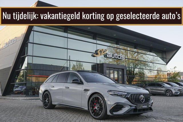 Mercedes-Benz E-Klasse - Estate E53 AMG 612pk 4MATIC+ Panoramadak *BTW* Burmester 4d Massage Superscreen Stoelkoeling Trekhaak BOMVOL!! Alpin grau