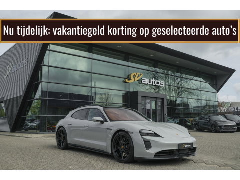 Porsche Taycan Sport Turismo GTS 598pk 93 kWh Panoramadak *SOH 93%* *incl BTW* Bijrijdersdisplay Rear seat entertainment Head-up Bose NLauto 1e Eigenaar