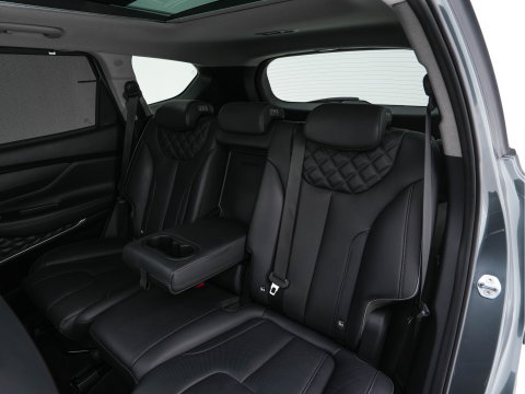 Hyundai Santa Fe 1.6 T-GDI HEV Premium Sky (Face-lift) (INCL-BTW) *PANO | LEATHER | FULL-LED | ADAPTIVE-CRUISE | BLINDSPOT | MEMORY-PACK | DIGI-COCKPIT | SHIFTPADDLES | PRIVACYGLASS | NAVI-FULLMAP | HEAD-UP |19''ALU*