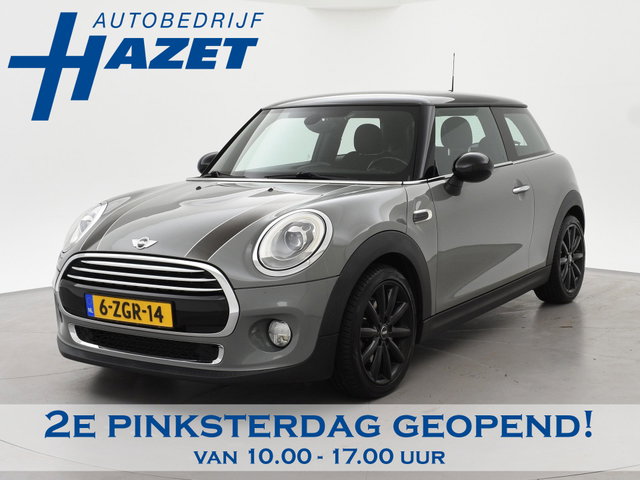 MINI Cooper - Mini 1.5 PEPPER *MOONWALK GREY* + STOELVERW. | NAVIGATIE BREEDBEELD | SPORTSTOELEN | LED | SFEERVERLICHTING