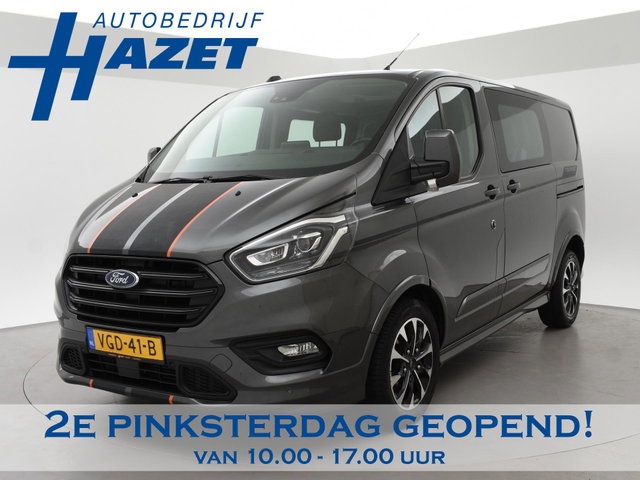 Ford Transit Custom - 320 2.0 TDCI 185 PK AUT. SPORT DUBBEL CABINE + 2 SCHUIFDEUREN | ADAPTIVE CRUISE | WINTER PACK
