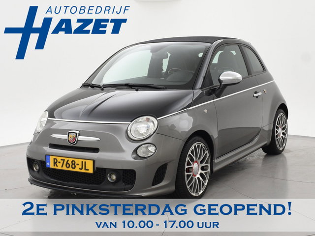 Fiat 500C - ABARTH 1.4 T-JET 135 PK TWO-TONE + ZWART LEDER | DUBBELE SPORTUITLAAT | SPORTSTOELEN