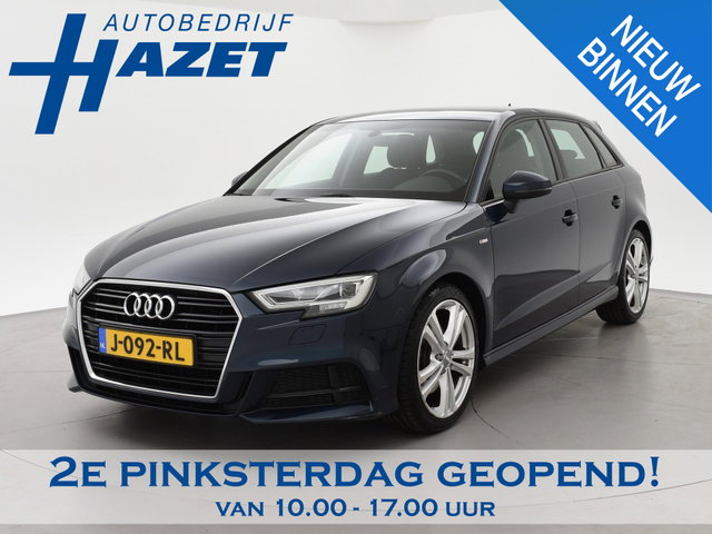 Audi A3 - Sportback 40 TFSI 190 PK S-TONIC AUT. DESIGN PRO LINE *COSMOSBLAUW METALLIC* + CARPLAY | STOEL/STUURVERW. | 18 INCH