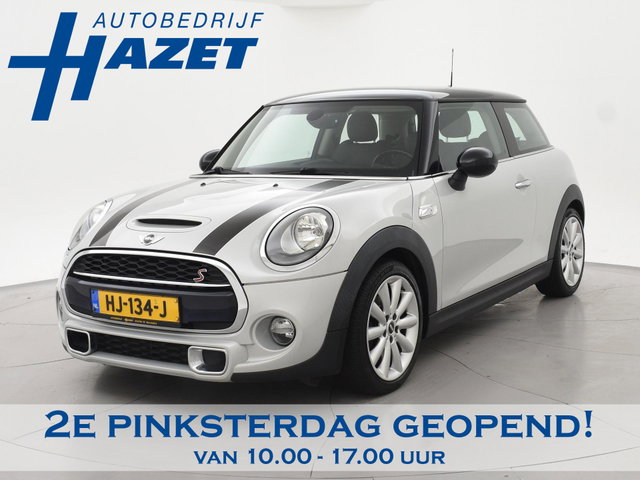 MINI Cooper S - Mini 2.0 192 PK WHITE SILVER + BRUIN LEDER | CHILI | STOELVERW. | BREEDBEELD NAVIGATIE