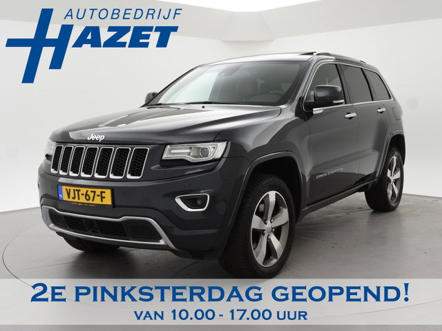 Jeep Grand Cherokee - 3.0 CRD AUT. GRIJS KENTEKEN OVERLAND + ADAPTIVE CRUISE | TREKHAAK 3500 KG | SCHUIFDAK | LEDER | STOELVENTILATIE