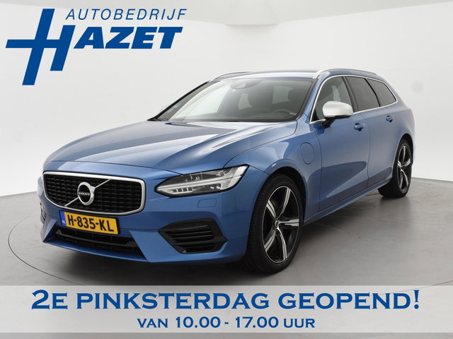 Volvo V90 - 2.0 T8 AWD 390 PK R-DESIGN + BOWERS & WILKINS | HEAD-UP | ELEK. TREKHAAK | INSCRIPTION BURSTING BLUE METALLIC