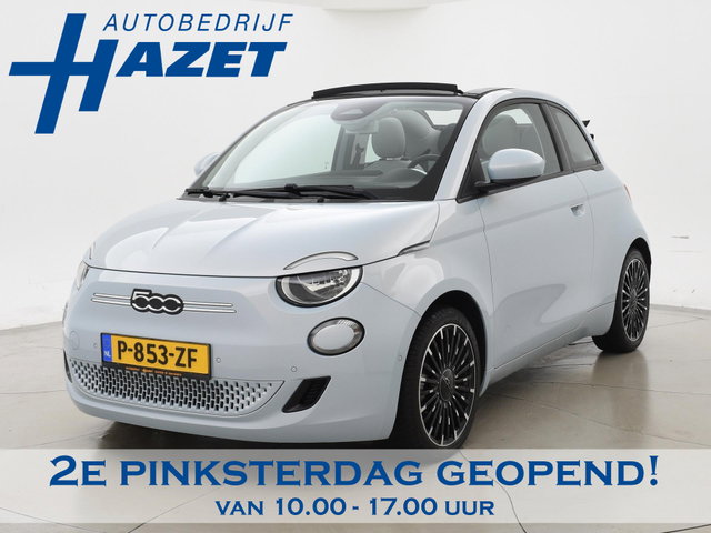 Fiat 500C - 42 kWh Aut. *SOH 97%* *CELESTIAL BLUE* + STOELVERW. | CAMERA | 17 INCH | APPLE CARPLAY