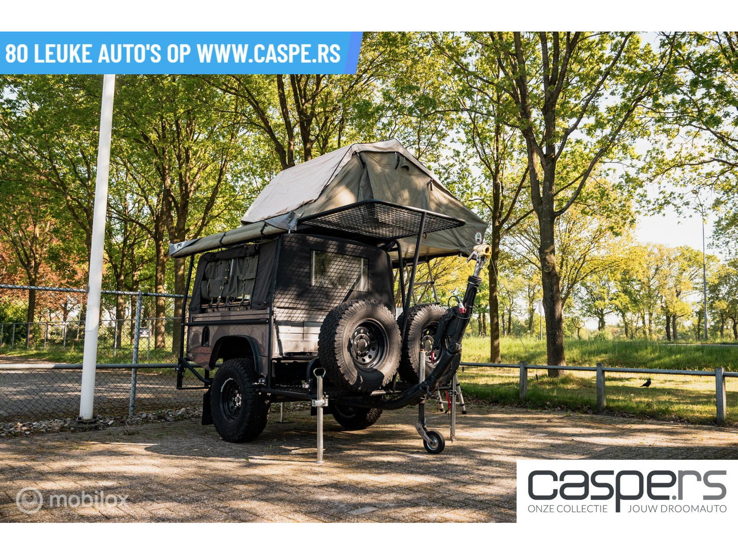 Land Rover Defender Camper Aanhangwagen- vakantie