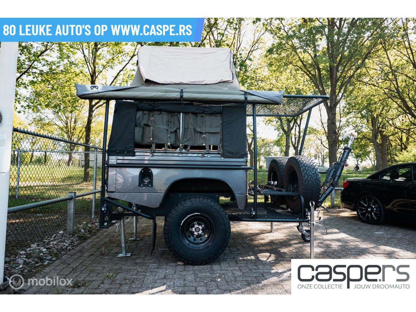 Land Rover Defender Camper Aanhangwagen- vakantie