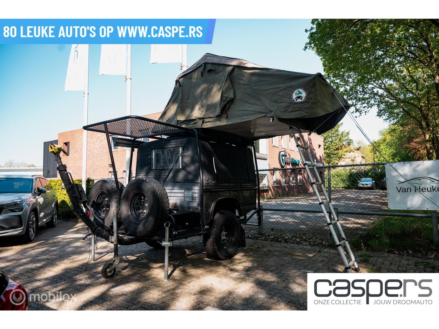 Land Rover Defender Camper Aanhangwagen- vakantie