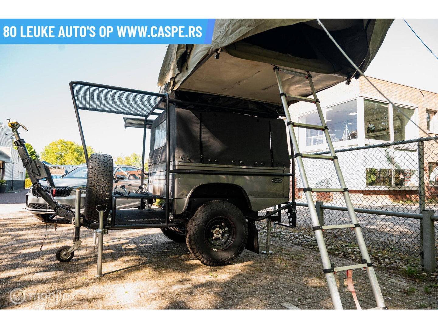 Land Rover Defender Camper Aanhangwagen- vakantie