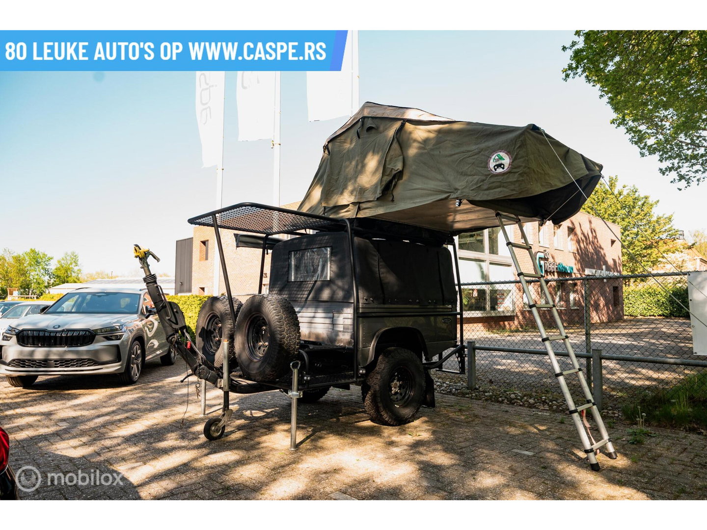 Land Rover Defender Camper Aanhangwagen- vakantie