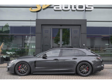 Porsche Panamera Sport Turismo GTS 4.0 V8 460PK SportDesign Pano Sport Chrono Carbon Alcantara 18-weg Sportstoelen Sportuitlaat Luchtvering