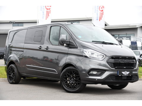 Ford Transit Custom 300 2.0 TDCI L2H1 Limited DC PB Edition Cruise, Camera, Carplay, LED, 2 x Schuifdeur, Stoelverwarming, 170pk, Trekhaak, NAVI, Uniek!