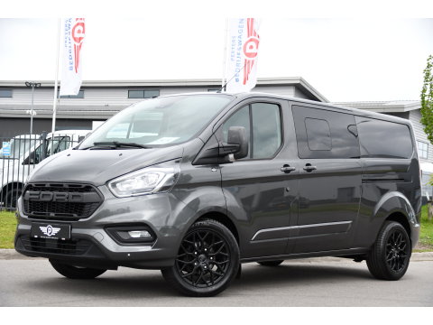 Ford Transit Custom 300 2.0 TDCI L2H1 Limited DC PB Edition Cruise, Camera, Carplay, LED, 2 x Schuifdeur, Stoelverwarming, 170pk, Trekhaak, NAVI, Uniek!