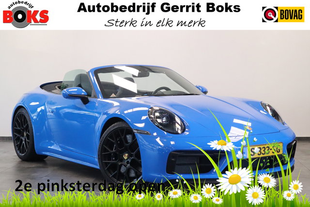 Porsche 911 - Cabrio 3.0 Carrera 4 GTS Sport Chrono X- Sight NL Auto 480PK! Shark blue Dealer onderhouden !! 2e Pinksterdag geopend van 12:00 tot 17:00u !!
