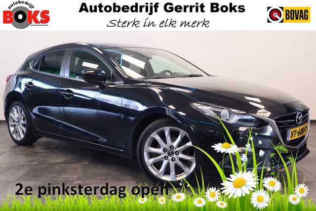 Mazda 3 - 2.0 GT-M Cruise/Climate Head-Up Elek.stoelen PDC 18''LM NAP !! 2e Pinksterdag geopend van 12:00 tot 17:00u !!