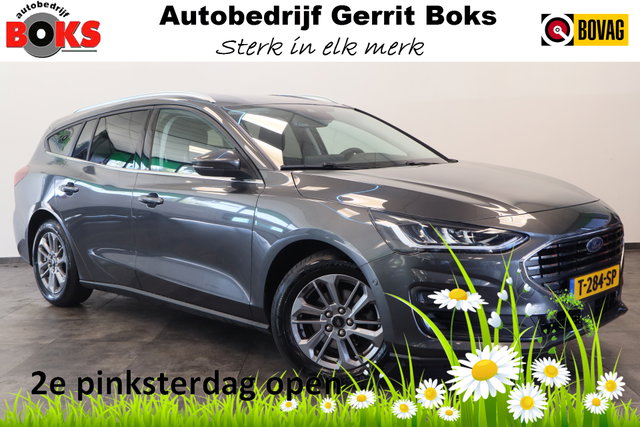 Ford Focus - Wagon 1.0 EcoBoost Hybrid Titanium Cruise/Climate Keyless Trekhaak NAP !! 2e Pinksterdag geopend van 12:00 tot 17:00u !!