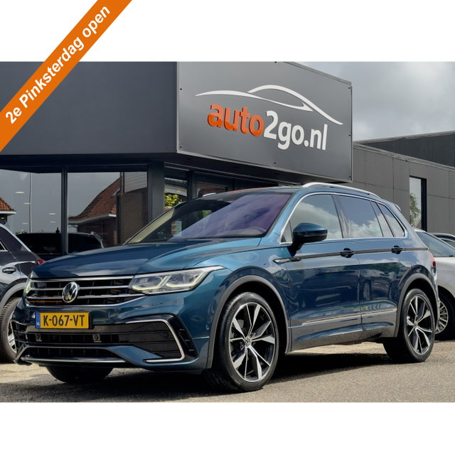 Volkswagen Tiguan - 1.5 TSI AUT7 3X R-LINE PANODAK VOL-LEDER 20 INCH-LMV NAVI CAMERA DIGI-DASH APPLE-CARPLAY LED PDC