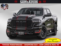 Dodge Ram Pick-Up - NIGHT PREMIUM | 426PK | STRIPING | LUCHTVERING | HUD | PANO | 360 CAM | Full Option | LIMITED WHEELS | De Meest Luxe in zijn Klasse | Comfortabele Dubbele Cabine met Royale 5 Zitplaatsen | EERSTE EIGENAAR | SMOKE PACK | BOM VOL |
