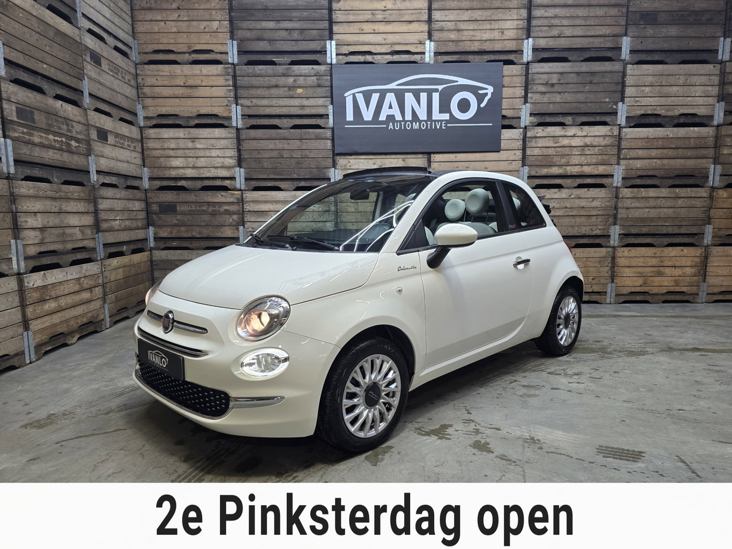 Fiat 500C 1.0 Hybrid Dolcevita Climate control leder Carplay DAB+ Achtersensoren 15''LM