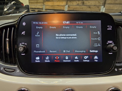 Fiat 500C 1.0 Hybrid Dolcevita Climate control leder Carplay DAB+ Achtersensoren 15''LM