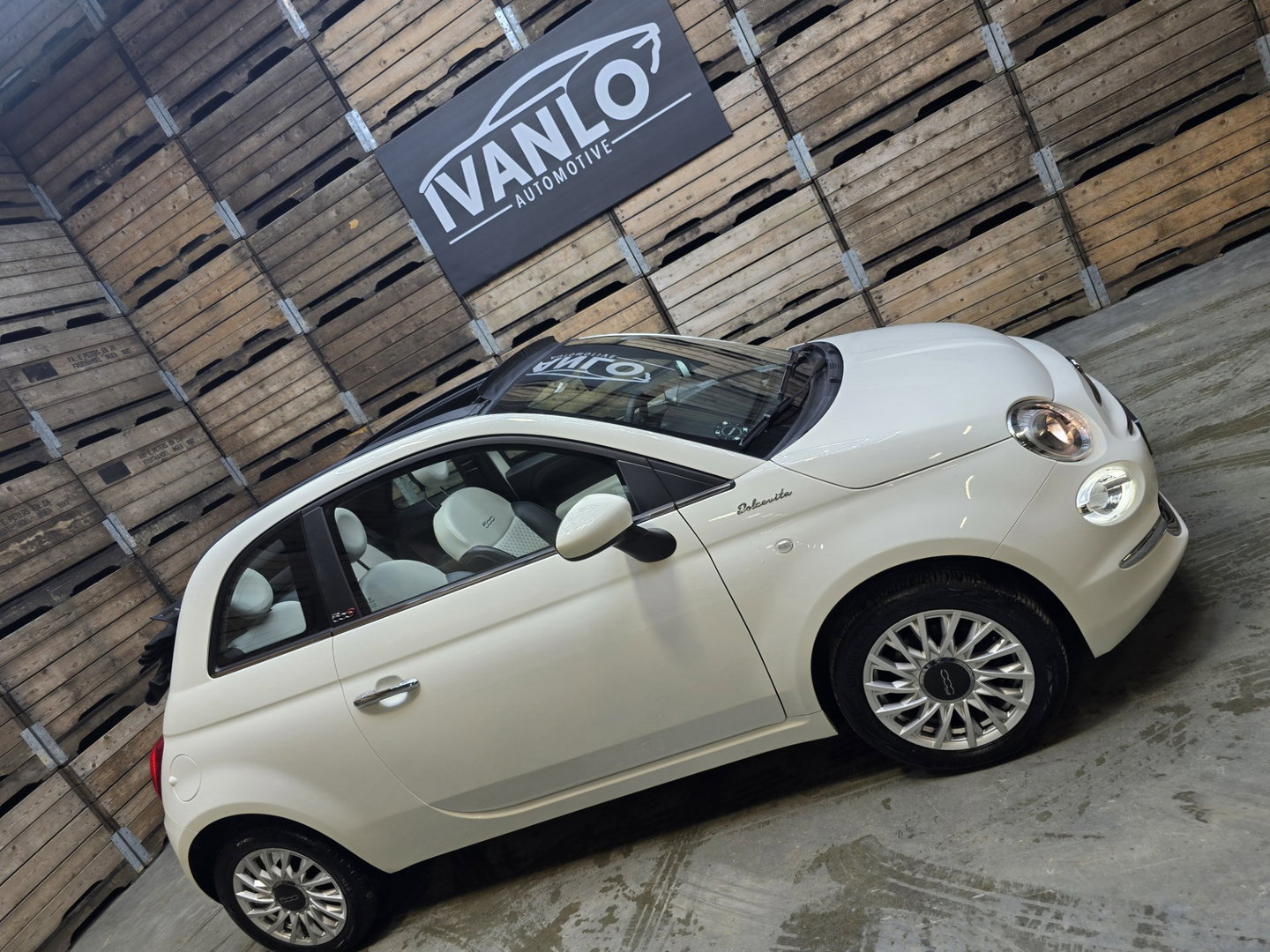 Fiat 500C 1.0 Hybrid Dolcevita Climate control leder Carplay DAB+ Achtersensoren 15''LM