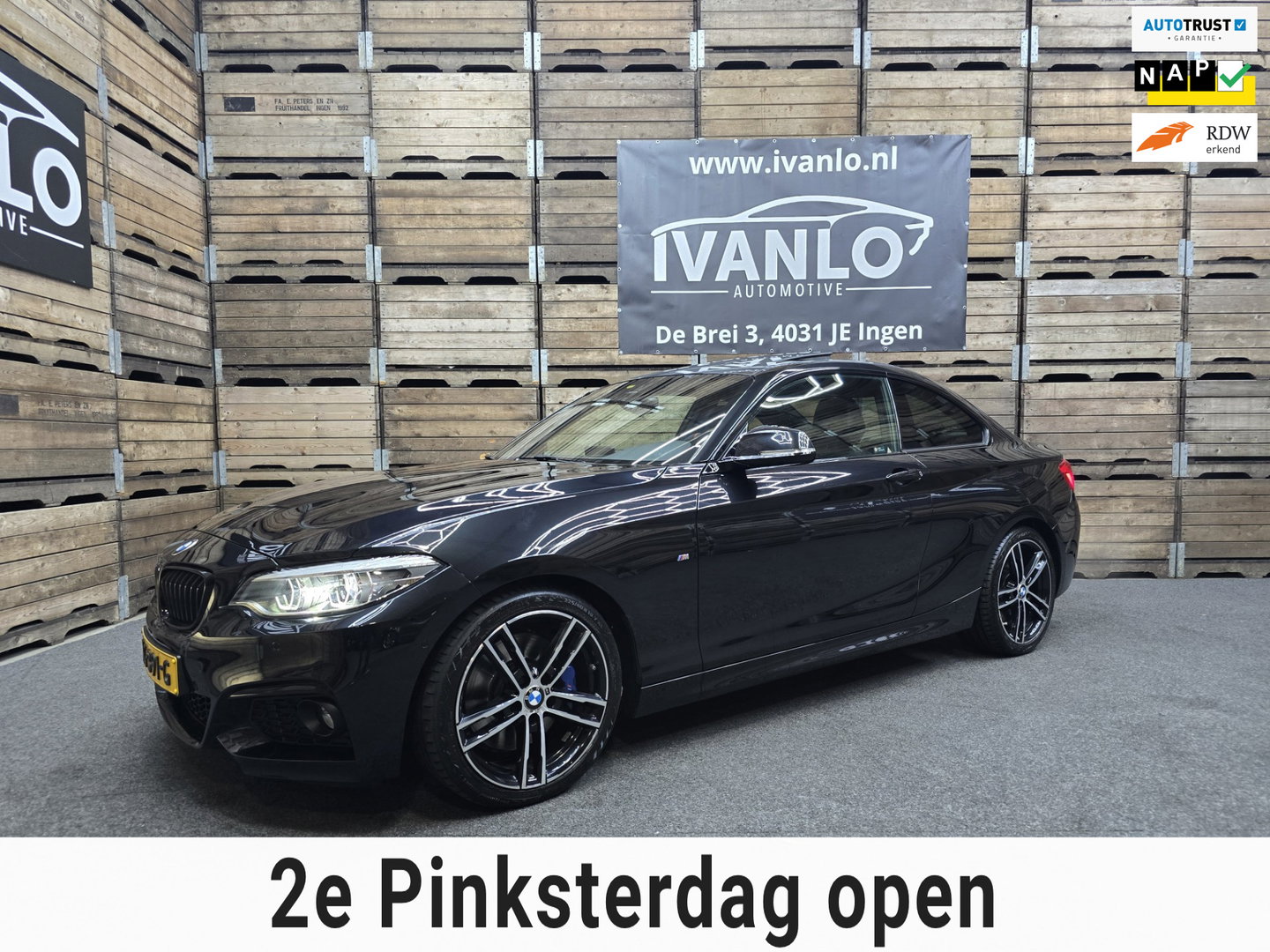 BMW 2 Serie Coupé 220i High Executive M Performance Sport Leder Memory Schuif/kantel dak 18"LM