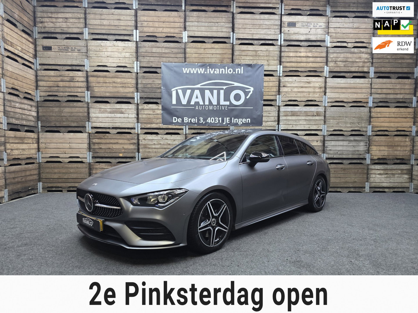 Mercedes-Benz CLA-Klasse Shooting Brake 200 Business Solution AMG MATT GRIJS Pano Camera Sfeer Navi LM