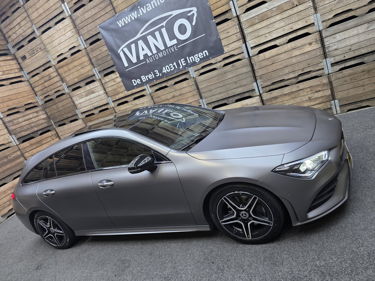 Mercedes-Benz CLA-Klasse Shooting Brake 200 Business Solution AMG MATT GRIJS Pano Camera Sfeer Navi LM