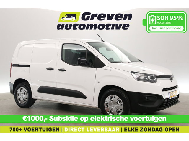 Toyota ProAce - City 50 kWh | Snelladen | SOH 95% | Virtual Cockpit | 3 Zits | Airco | Cruise | Carplay | Parkeersens.