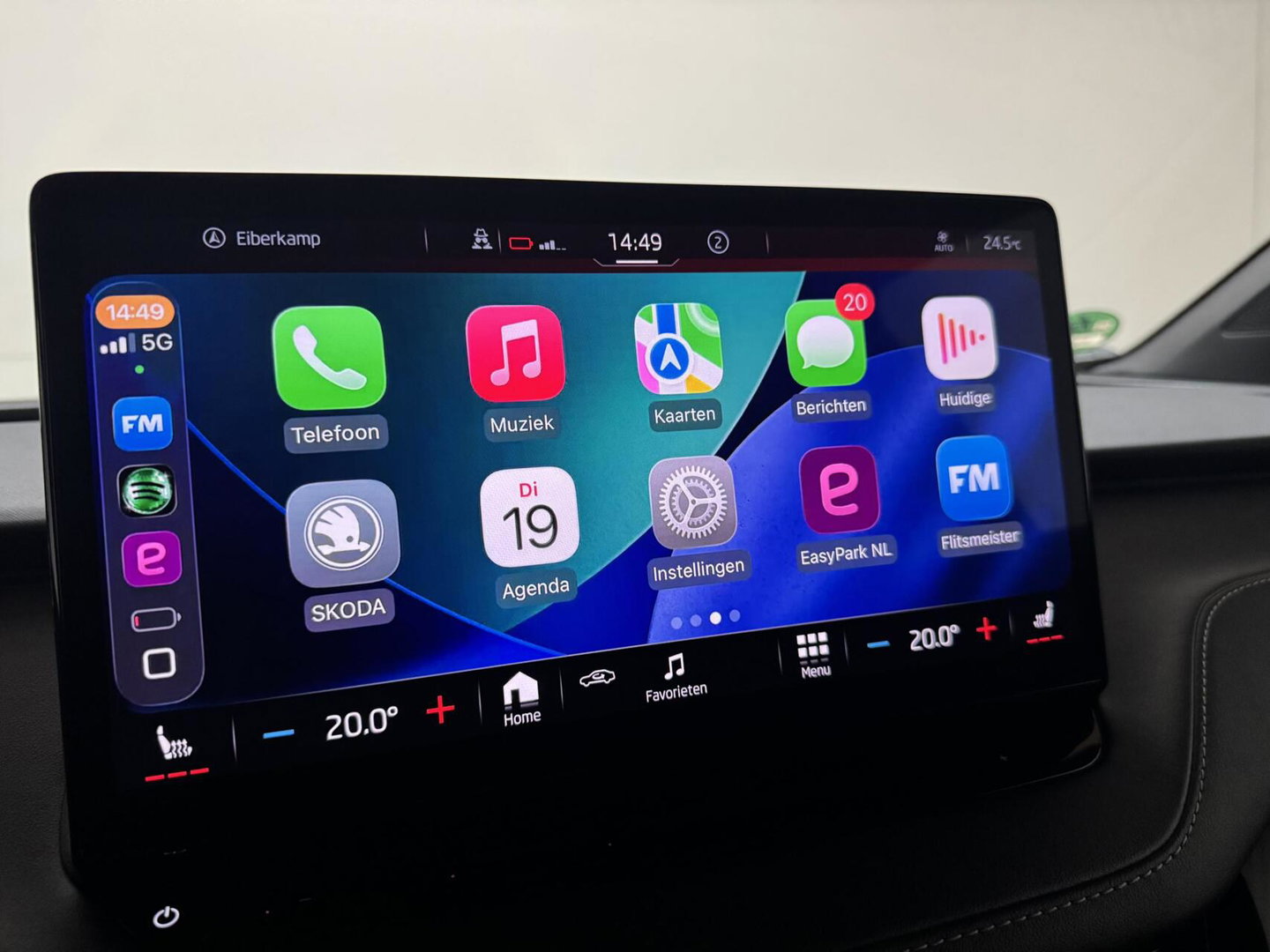 Škoda Enyaq iV 60 Sportline SOH 87% Carplay Camera Sfeerver. Stoel/Stuur verwarming