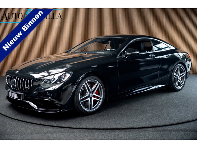 Mercedes-Benz S-Klasse - Coupé AMG 63 4Matic Panorama Nightvision HUD Burmester MB Parfum Stoelventilatie Niveauregeling Softclose 20'' LM velgen Distronic 360 Camera Keyless Navi Leer PTS Massagestoelen Memory seats Elektr. verstelbare stuur Elektr. achterklep