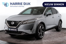 Nissan QASHQAI - 1.3 MHEV Xtronic 158 PK Tekna Plus | Cold Pack | Pano | Trekhaak | Dig. Cockpit | Adapt. Cruise | Stoel-+stuurverw. | 360 Camera | Bose | NAV + App. Connect | Auto. Airco | LM 20" | Elek. Klep |