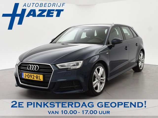 Audi A3 - Sportback 40 TFSI 190 PK S-TONIC AUT. DESIGN PRO LINE *COSMOSBLAUW METALLIC* + CARPLAY | STOEL/STUURVERW. | 18 INCH