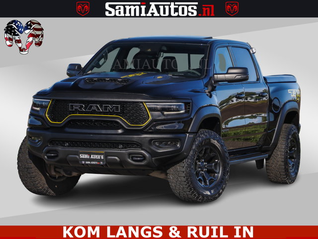 Dodge Ram Pick-Up - TRX BLACK OPS HELLCAT | 6.2 V8 712PK SUPERCHARGER | FULLY LOADED | CARBON | BLACK ON BLACK | CREW CAB | DUBBELE CABINE | 5 PERSOONS |