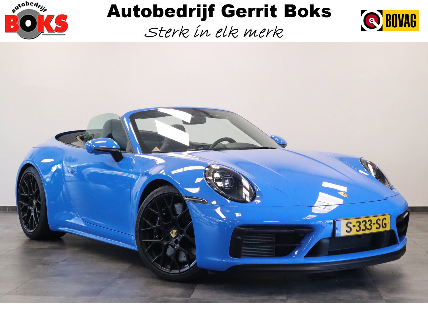 Porsche 911 Cabrio 3.0 Carrera 4 GTS Sport Chrono X- Sight NL Auto 480PK! Shark blue Dealer onderhouden 24 Maanden garantie* (Vraag naar de voorwaarden)