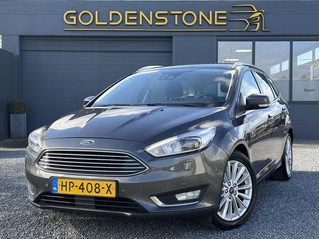 Ford Focus - Wagon 1.5 Titanium Edition Camera,Navi,Pdc V+A,150pk,6 Bak,Clima,Cruise,Dealer Onderhouden,Dodehoek,Bj 12-2015,Lm velgen,N.A.P,Apk tot 01-2027